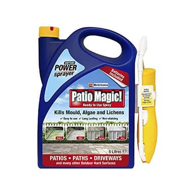 Brintons Patio Magic Ready To Use Spray 5 Litre Kills Mould, Algae and Lichens! (1 x 5 Litre)