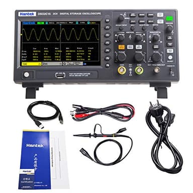 Hantek DSO2C15 Digital Oscilloscope 2CH 1GSa/S Storage Economical Oscilloscope 150MHZ Bandwidth Handheld