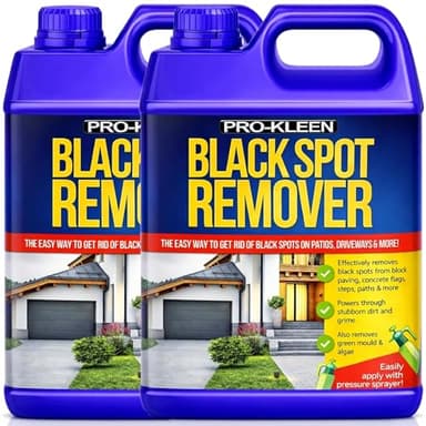 Pro-Kleen Powerful Black Spot Remover (10L) Liquid Cleaning Solution for Dirt and Grime, Use on Patios, Natural Stone, Indian Sandstone, Block Paving
