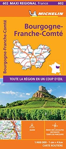 BOURGOGNE-FRANCHE-COMTE, France - Michelin Maxi Regional Map 602: Map (France Maxi Regional)