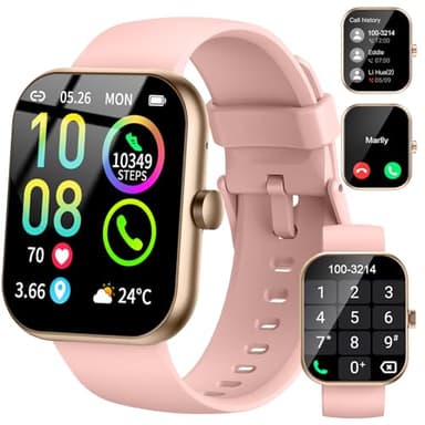 Smart Watch for Women Men, 1.96" HD Smart Watches Answer/Make Calls, Fitness Activity Trackers with Heart Rate Sleep Monitor, 113+ Sports Step Counter Watch, IP68 Waterproof Smartwatch for Android/iOS