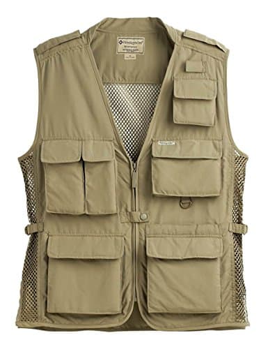 Weekender Men's Traveler Air Travel Vest, Khaki, M