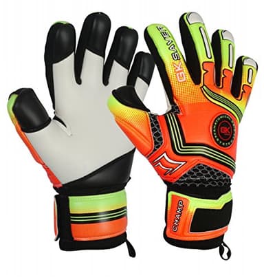 GK Saver Professional Football Goalkeeper Goalie Gloves Kids range Champ series (Champ 01 NF SIZE 5)