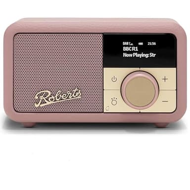 Roberts Revival PETITE2 FM/DAB/DAB+ Digital Radio with Bluetooth, Dusty Pink