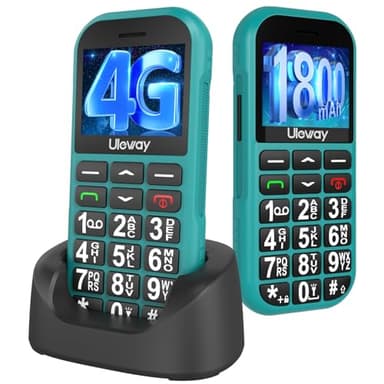 4G Big Button Mobile Phone for Elderly,USB-C Charging,1800mAh Long Standby, Easy to Use Basic Mobile Phone, SIM Free Unlocked Senior Mobile Phones With SOS Emergency Button Large Volume FM Radio