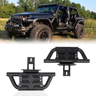 Trumgeta 2X EZ Side Steps Fit for 2018-2024 Jeep Wrangler JL 2-Doors or JL 4-Doors Front Door Running Boards