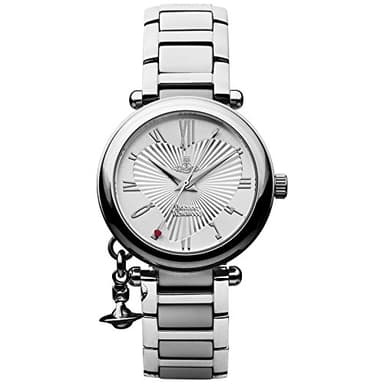 Vivienne Westwood Orb Women's Quartz Watch with Silver Dial Analogue Display and Silver Stainless Steel Bracelet VV006SL