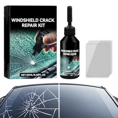 Windscreen Repair Kit, 2026 New Cracked Windshield Repair Kit for Chips and Cracks, Quick Glass Repair Liquid for Cracks, Rock Chip Repair Kit for All Crack Types (1Pcs)