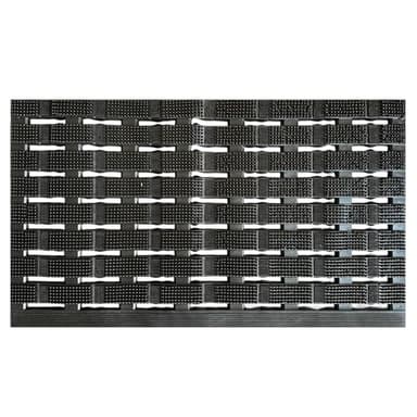 Lifestyle comfort ltd LSC LATTICE Rubber Door Mat Heavy Duty Non Slip Large Entrance Front Door Mat for Indoor & Outdoor Use Dirt Scraper Garden & Playground Matting (43 x 75 cm) (PACK OF 1)