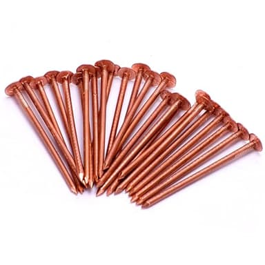 Source4me Copper Nail Tree Stump Killer | 30 x 65mm Pure Copper Nails, an Effective Eco-Friendly Solution for Tree Stump Removal and Killing Tree Roots, Also Durable Clout or Roof Nails