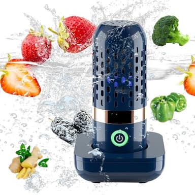 BEOSIOR Fruit and Vegetable Washing Machine, Portable Ultrasonic Fruit Food Purifier Household Kitchen Food Cleaner Machine Usb Rechargeable Vegetable And Fruit Cleaner For Home Use