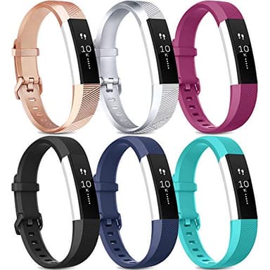 AK Pack 6 for Fitbit - Replacement Strap for Alta & Alta HR, Adjustable Sport Wristbands for Women & Men (B, Small)