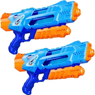 Quanquer 1200 ml Super Water Gun for Adults Children - 2 Pack Super Water Soaker Squirt Guns with 10M Excellent Range - Gift Ideas for Outdoor Summer Pool Garden Water Fight Party