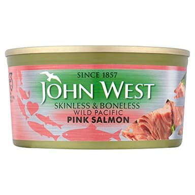 John West Skinless and Boneless Wild Pacific Pink Salmon 170 g. High in Omeaga 3
