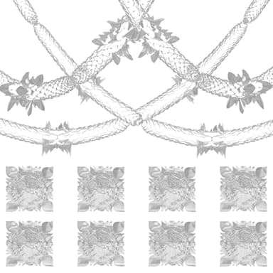 8 Pcs Christmas Ceiling Decorations Indoor,Hanging Silver Foil Garland Streamers Xmas Tree Garlands Ceilings Decoration House Dangly Seiling Swirl Foils Tinsel,for New Year Christma Party Home Decor