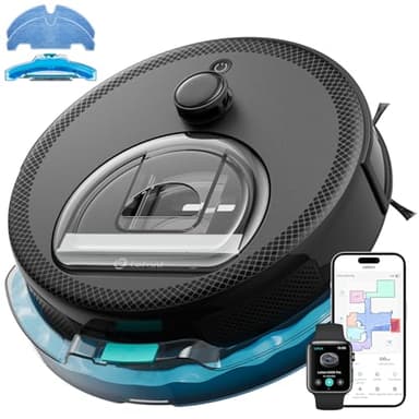 Lefant M330 Pro Robot Vacuum and Mop | 5000Pa Suction, dToF LiDAR Navigation | 190° Obstacle Detection | WiFi 2.4G/5G & App Control | 150 Mins Runtime | Alexa | Pet Hair Specialist