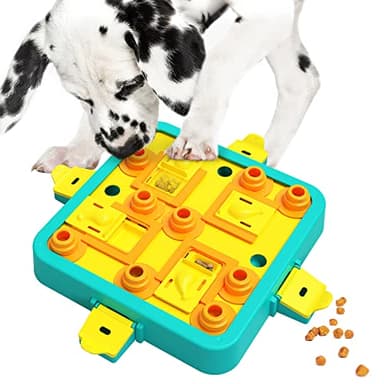 LACCEN Dog Puzzle Toys, Level 3 in 1 Interactive Dog Toys for Boredom, Funny Feeding Toy for IQ Training Brain Stimulating, Treat Dispenser Toy for Large Medium Small Dogs