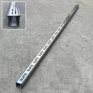 DKRAHRJJ Outdoor Narrow Stainless Steel Channel Drain, Linear Rain Gutter Strainers for Yard Garden Farm Deck, Trench Drainawith Removable Grate/W3.5Cm*H3Cm