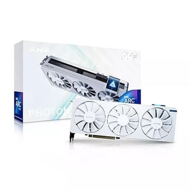 WEELIAO GUNNIR Intel Arc A770 Photon 16GB OC GDDR6 2400MHz Triple Fan White Graphics Card (256-bit, PCIe 4.0, HDMI/DisplayPort, Supports 4k)