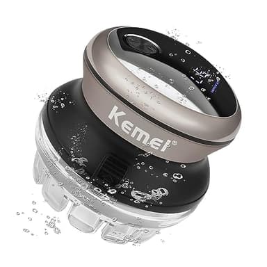KEMEI Hair Clipper for Men,Circular Cordless Hair Trimmer, Self-Haircut Kit, Rechargeable LED Display