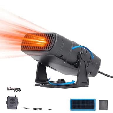 30 W Solar Panel Heater – PET Heater – Hot Air Electric Heater – For Outdoor Charges and Camping, Hiking