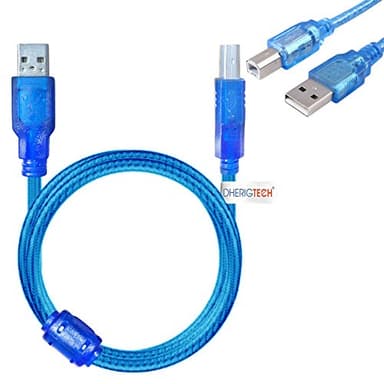 DHERIGTECH USB DATA CABLE LEAD FOR Kodak Verite 55 Colour Multifunctional Printer & FAST PRINTING FOR PC/MAC/WINDOWS