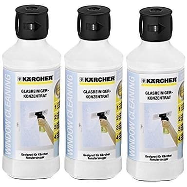 Kärcher Window Vac Glass Cleaning Surface Shine Concentrate Solution (Pack of 3)