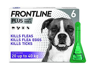 Frontline PLUS Spot On, 6 pipettes - Large Dogs (20-40kg)