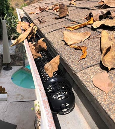 Gutter Cups 10 Gutter Guards - 15 Feet Long - Best Gutter Screen Protection - Easy DIY Installation, no Tools Required – Stop Leaves and Pine Needles from Clogging Gutters