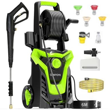 Pressure Washers, 2000W 160Bar High-Pressure 540L/H Flow Rate Jet Washers/Pressure Washers with Adjustable Nozzle & 8m Hose, Electric Power Pressure Washer for Cleaning Cars, Driveways, Patios, Fences