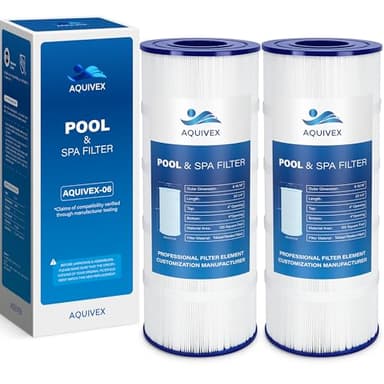 AQUIVEX CX1200RE Pool Filter Cartridge, Compatible with Hayward StarClear Plus in Model NO C1200, C12002, W3C12002, Replacement for Hayward CX1200RE, Pleatco PA120, PA120-EC, 2 Pack