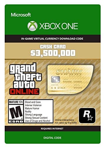 Grand Theft Auto Online | GTA V Whale Shark Cash Card | 3,500,000 GTA-Dollars | Xbox One - Download Code