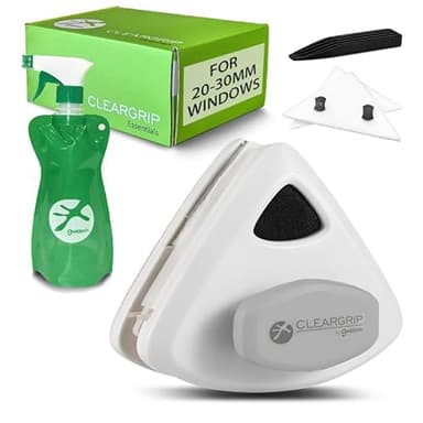 Double sided magnetic window cleaning kit UK DOUBLE GLAZING magnetic window cleaner for 20-30mm UK glass [GEKKOH CLEARGRIP] (20-30mm ESSENTIALS MAX)