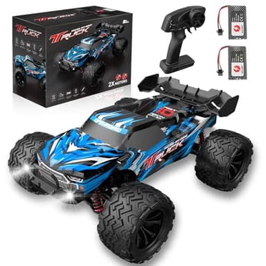 BORSTOYPRO 1:16 Fast RC Car, 40KM/H High Speed Remote Control Truck for Adult, 4WD Remote Monster Truck Vehicle 4X4 Off-Road RC Cars with Two Batteries for Boys Adults Age 8+