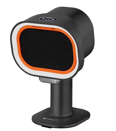 AMZCHEF Mini Cooker Hood Portable Desktop Extractor Hood White with 3 Gears Mode, Strong Suction for Home Kitchen Fondue Hot Pot BBQ (BLACK)