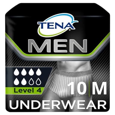 TENA for Men Premium Fit Level 4 - S/M Pack of 10
