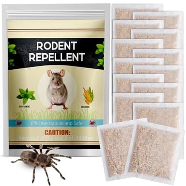 JAWELL 16 PCS Rodent Mouse Repellent, Peppermint Oil Mice Deterrent Indoor and Outdoor for Easy to use, Rat Spider Repellant Keep Ant Wasp and Bee Away for House, Garage, Attic
