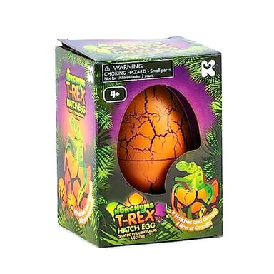 Keycraft Nurchums Dinosaur Hatching Egg – T-Rex Growing Toy, Self-Hatching Egg, Collectible Dino, 11 cm