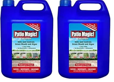 Patio Magic! Concentrate: Ideal for Patios, Paths and Driveways (Kills Algae and Lichens), 5 Litres (Pack of 2)