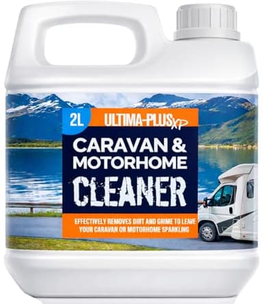 Ultima-Plus XP Caravan and Motorhome Cleaner - Removes Algae, Black Streaks, Dirt, Grime and More - Easy to use Formula (2 Litres)