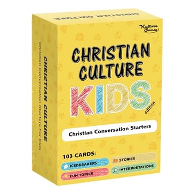 Kulture Games - Bible Conversation Cards for Kids - Christian Family Games - Faith-Based Educational Card Games for Sunday School - Christian Learning Gifts - Ages 6+