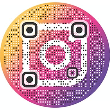 Custom Instagram QR Code Sticker Labels - Waterproof HJET Satin Plastic Label (Pack of 20)