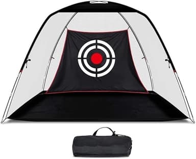 Kapler 12x7FT Golf Hitting Nets for Garage Garden Backyard Driving Use, Heavy Duty Golf Training Driving Range Net Cage for Home, Portable Golf Swing Hitting Practice Net