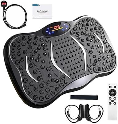 Blendra Vibration Plate,Vibration Plate Exercise Machine 5 Modes Full Body,120 Adjustable Speeds Built-in Bluetooth Vibrating Plate for weight loss & lymphatic drainage(Black)