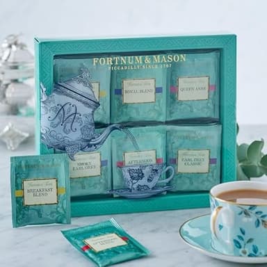 FORTNUM + MASON – Fortnum's Famous Tea Bag Selection (Famous Selection of Fortnum) Tea Bags | 60 tea bags | Gift Set