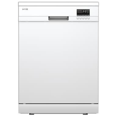 HYE Dishwasher - Freestanding Dishwasher With 13 Place Settings, 60cm, Full Size Design, White, ECO Program, Quick Wash, Quiet Operation (47 dB) - DW0113PW13
