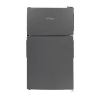 Willow WG50UCFF 86L Under Counter Fridge Freezer with 4* Freezer Rating, Adjustable Thermostat, Low Noise Level, 2 Years Warranty - Grey