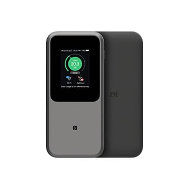 ZTE MU5120 – the most powerful portable 5G WiFi hotspot, huge 10000mAh battery, 18W reverse charge, NFC, 2.4” touch screen, connects 64 devices – Sim Slot UNLOCKED