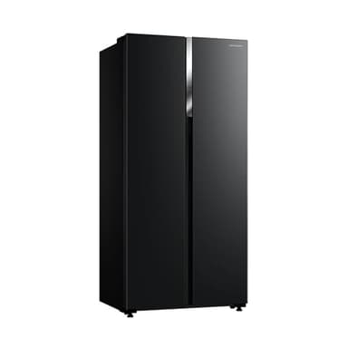 Cookology CSBS460BK 177.5cm Freestanding American Side-by-Side Fridge Freezer in Black - 460 Litre Capacity - 2 Doors - Frost Free - Adjustable Temperature Control - Super Freeze Setting