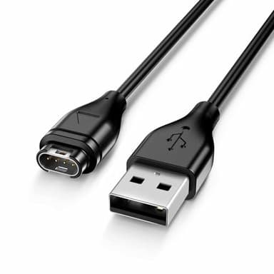 Charger Cable Compatible (USB) with Garmin Forerunner 45/45S/55/245/265/745/935/945 - Garmin Fenix 7 7S 7X 6 6S 6X Pro 5 5S 5X Plus, Vivoactive 3 4 4S, Vivomove 3 3S, Venu 2 2S Sq.